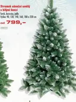 Uni Hobby Stromek vánoční umělý s bílými konci nabídka
