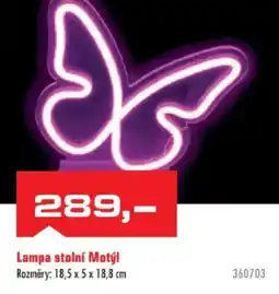 Uni Hobby Lampa stolní Motýl nabídka