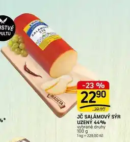Flop JČ SALÁMOVÝ SÝR UZENÝ 44% vybrané druhy nabídka