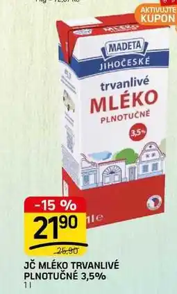 Flop JČ MLÉKO TRVANLIVÉ PLNOTUČNÉ 3,5% 11 nabídka
