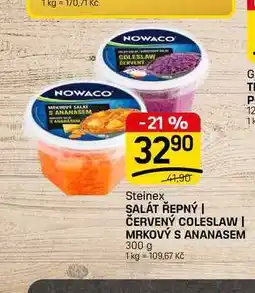 Flop SALÁT ŘEPNÝ | ČERVENÝ COLESLAW | MRKOVÝ S ANANASEM nabídka