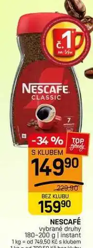 Flop NESCAFÉ vybrané druhy 180-200 g | instant nabídka
