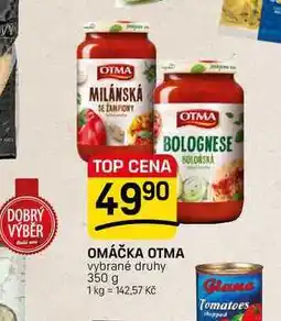 Flop OMÁČKA OTMA vybrané druhy nabídka