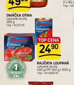 Flop RAJČATA LOUPANÁ vybrané druhy 400 g/PP 240 g nabídka