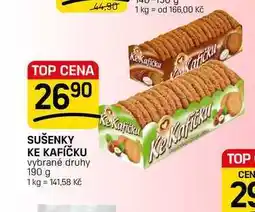 Flop SUŠENKY KE KAFÍČKU vybrané druhy nabídka