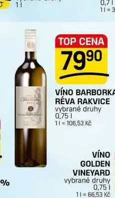 Flop VÍNO BARBORKA RÉVA RAKVICE nabídka