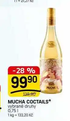 Flop MUCHA COCTAILS* vybrané druhy nabídka