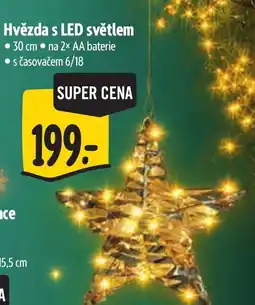 Albert Hvězda s LED světlem nabídka
