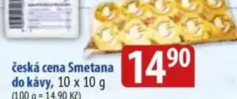 česká smetana do kávy