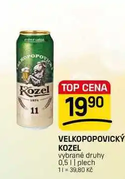 Flop VELKOPOPOVICKÝ KOZEL vybrané druhy 0,5 || plech nabídka
