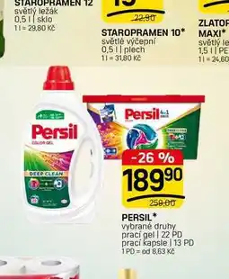 Flop PERSIL* vybrané druhy prací gel | 22 PD prací kapsle | 13 PD nabídka