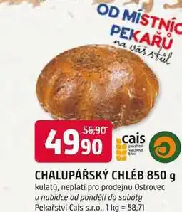 Trefa CHALUPÁŘSKÝ CHLÉB nabídka