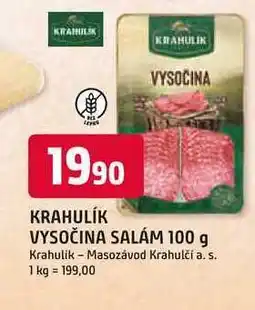 Trefa KRAHULÍK VYSOČINA SALÁM nabídka