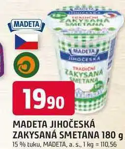 Trefa MADETA JIHOČESKÁ ZAKYSANÁ SMETANA 180 g 15% tuku nabídka