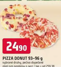 Trefa PIZZA DONUT nabídka