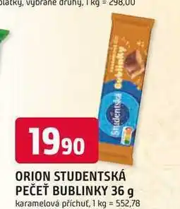 Trefa ORION STUDENTSKÁ PEČEŤ BUBLINKY nabídka