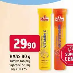 Trefa HAAS 80 g šumivé tablety vybrané druhy nabídka