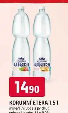 Trefa KORUNNÍ ETERA 1,5l minerální voda s příchuti nabídka