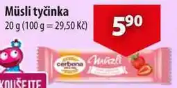 CBA Müsli tyčinka nabídka