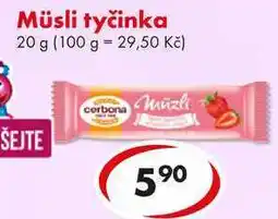 CBA Müsli tyčinka nabídka