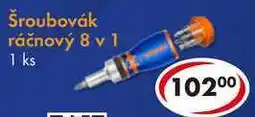 CBA Šroubovák ráčnový 8 v 1 nabídka