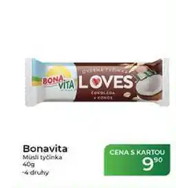Tamda Foods Bonavita Müsli tyčinka nabídka