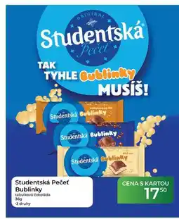 Tamda Foods Studentská Pečeť Bublinky tabulková čokoláda nabídka