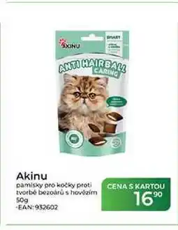 Tamda Foods Akinu pamlsky pro kočky proti tvorbě bezoárů s hovězím nabídka