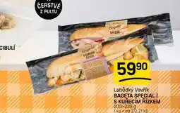 Flop BAGETA SPECIAL | S KUŘECÍM ŘÍZKEM nabídka