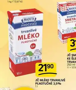 Flop JČ MLÉKO TRVANLIVÉ PLNOTUČNÉ 3,5% nabídka