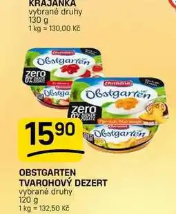Flop OBSTGARTEN TVAROHOVÝ DEZERT vybrané druhy nabídka