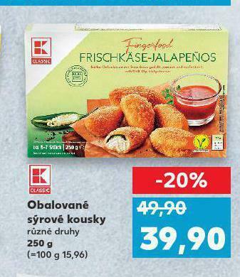 Kaufland Obalované sýrové kousky nabídka
