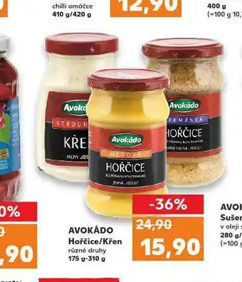 Kaufland Hořčice / křen nabídka