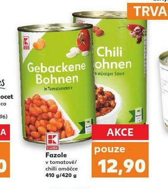 Kaufland Fazole nabídka