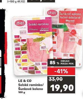 Kaufland Le & co šunka nabídka