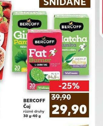 Kaufland Bercoff čaj nabídka