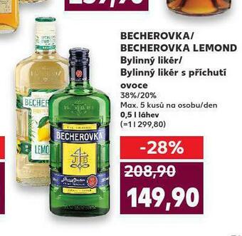 Kaufland Becherovka nabídka