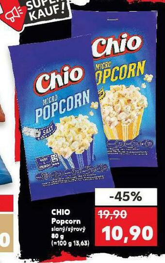 Kaufland Chio popcorn nabídka