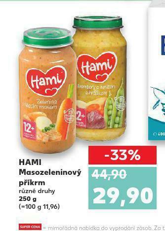 Kaufland Hami masozeleninový příkrm nabídka