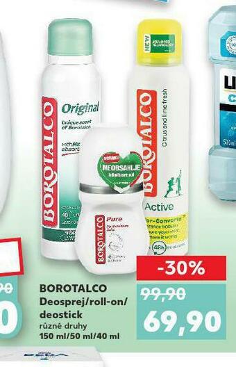 Kaufland Borotalco deodorant nabídka