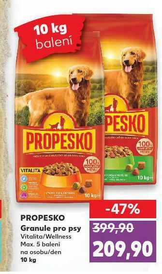 Kaufland Propesko granule pro psy nabídka