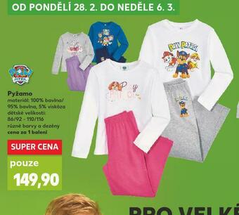 Kaufland Pyžamo nabídka
