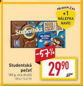 Billa Studentská pečeť nabídka