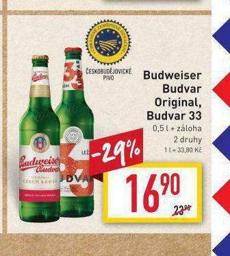 Billa Pivo budweiser budvar nabídka