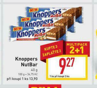 Billa Knoppers nutbar nabídka