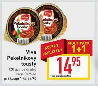 Billa Viva pekelníkovy tousty nabídka
