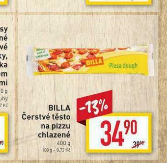 Billa Čerstvé těsto na pizzu nabídka