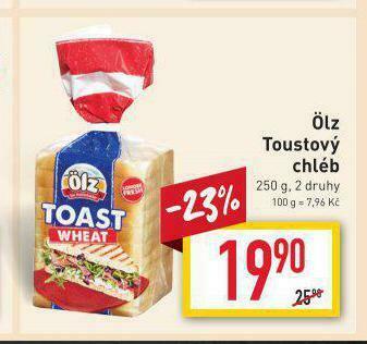 Billa Olz toustový chléb nabídka