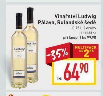 Billa Vinařství ludwig nabídka
