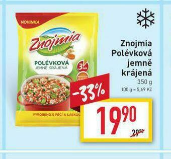 Billa Znojmia polévková nabídka